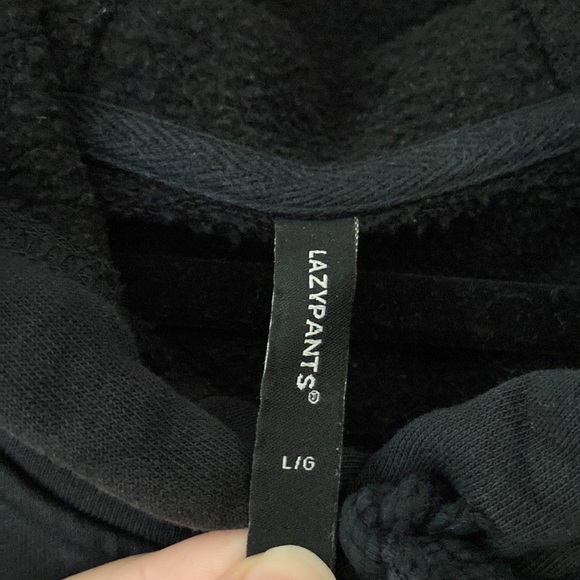 Lazypants Black Hoodie - Picture 6 of 8